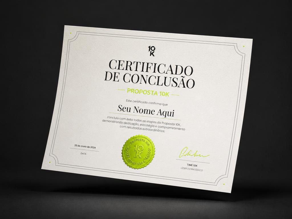 Certificado de Conclusão Proposta 10K
